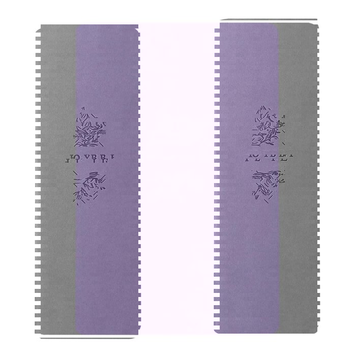 Custom NLT Lavender Standard Size Thinline Personalized Holy Bible Large Print