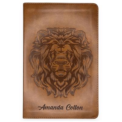 Custom ESV Dark Brown Standard Size Personalized  Holy Bible Medium Print | Royal Lion