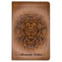  Custom ESV Dark Brown Standard Size Personalized  Holy Bible Medium Print | Royal Lion