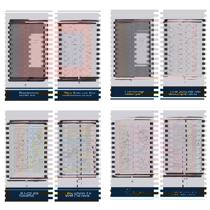 Custom KJV Walnut Brown Standard Size Deluxe Personalized Holy Bible Medium Print