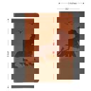  Custom KJV Brown Standard Size Kids Personalized Holy Bible Medium Print | Regal Lion