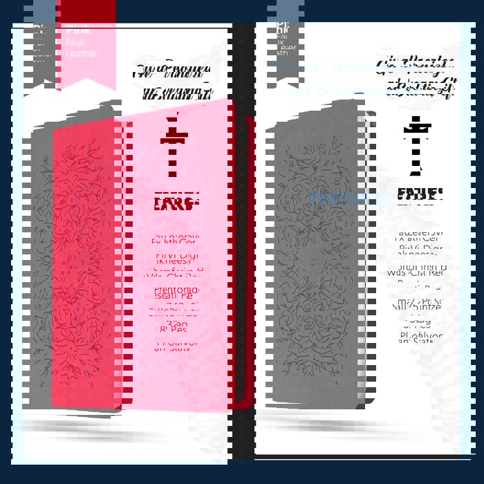 Custom NLT Pink Standard Size Personalized Holy Bible Medium Print | Vine