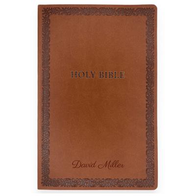Custom NIV Brown Standard Size Soft Touch Personalized Holy Bible Small Print
