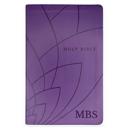  Custom NLT Dark Purple Standard Size Personalized Holy Bible Small Print | Petal