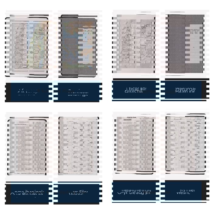 Custom KJV Black Study Size Personalized Holy Bible Giant Print