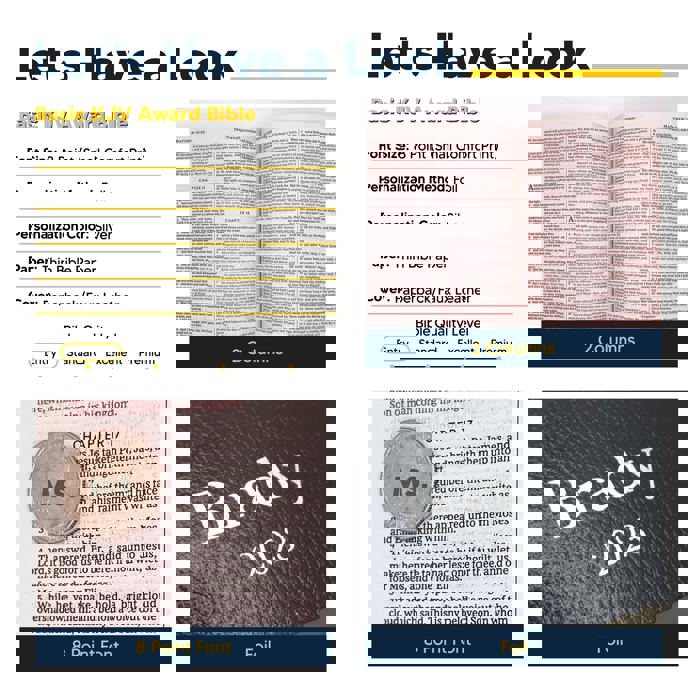 Custom KJV Black Standard Size Personalized Holy Bible Small Print