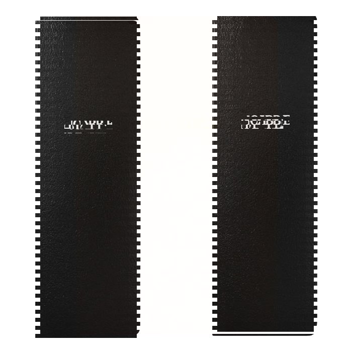 Custom KJV Black Standard Size Personalized Holy Bible Small Print