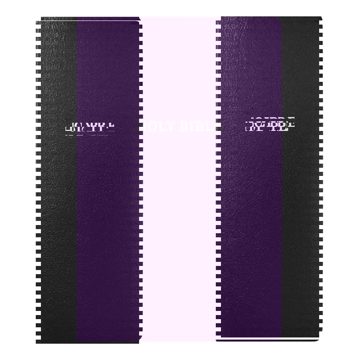 Custom KJV Purple Standard Size Personalized Holy Bible Small Print
