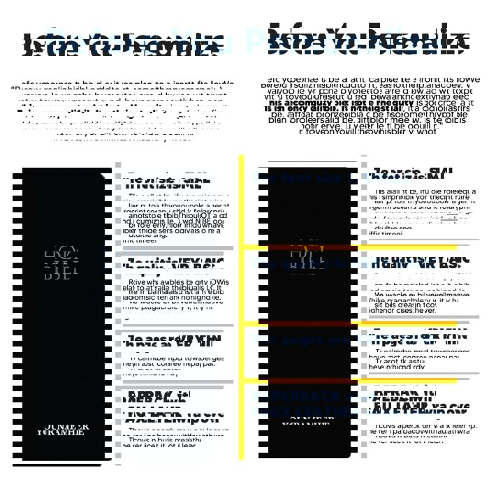 Custom NIV Black Standard Size Personalized Holy Bible Small Print