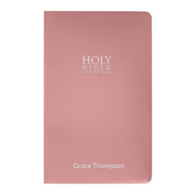 Custom NIV Pink Standard Size Personalized Holy Bible Small Print