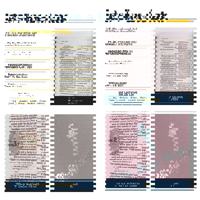 Custom NIV Pink Standard Size Personalized Holy Bible Small Print