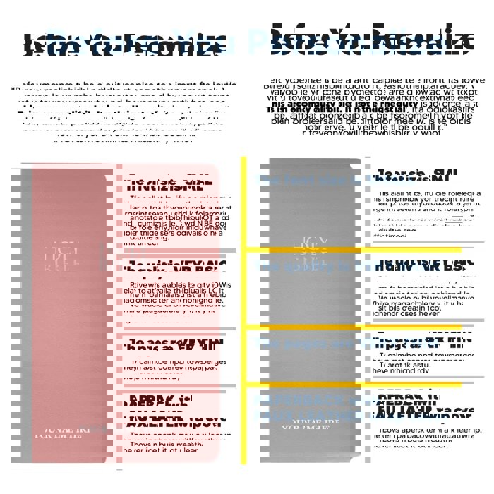 Custom NIV Pink Standard Size Personalized Holy Bible Small Print