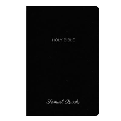 Custom NKJV Black Standard Size Personalized Holy Bible Small Print