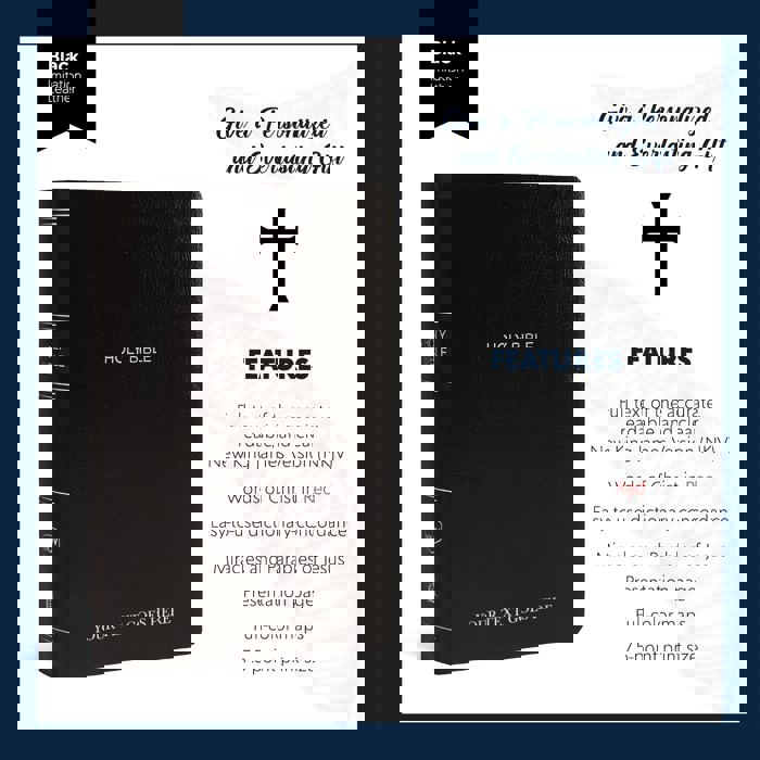 Custom NKJV Black Standard Size Personalized Holy Bible Small Print