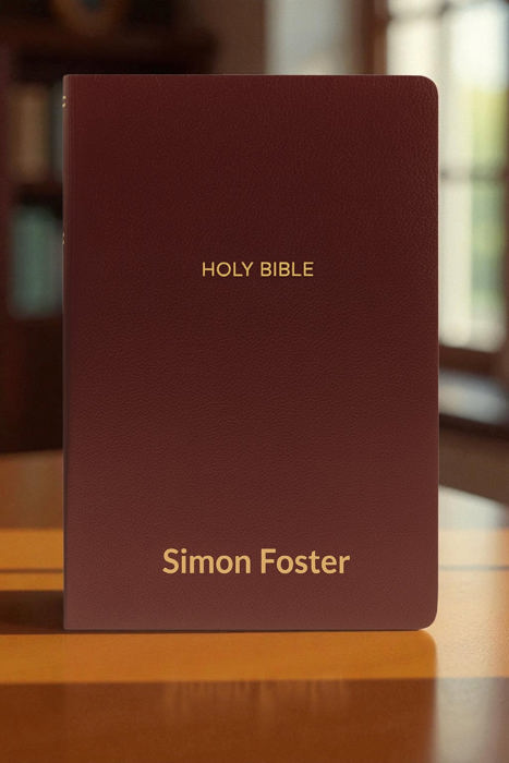 Custom NKJV Burgundy Standard Size Personalized Holy Bible Small Print