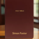  Custom NKJV Burgundy Standard Size Personalized Holy Bible Small Print