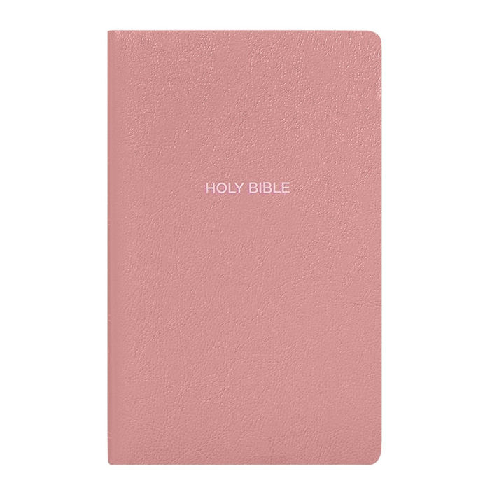 Custom NKJV Pink Standard Size Personalized Holy Bible Small Print