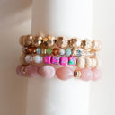 Blush Kodie Bracelet Stacks | Spring Summer Fashion Bracelets | Colorful Beaded Layering Bracelets