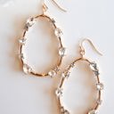  Isabella Gold Teardrop Earrings | Clear Crystal Details | Everyday and Special Occasion Accessories | Wedding Season Earrings