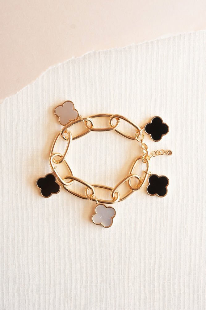 Mona Clover Charm Bracelet