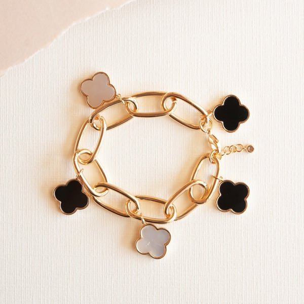 Mona Clover Charm Bracelet