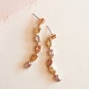  Carmen Pastel Gemmed Dangle | Rose Gold Gemstone Earring