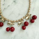  Cherries Jubilee Charm Necklace 