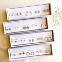  Boxed Stud Earrings Set | Gift Ready Dainty Stud Earrings