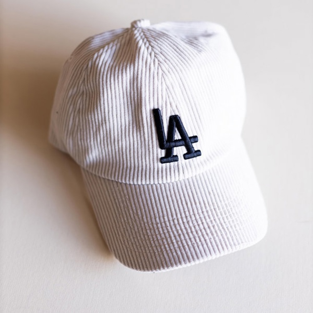 Corduroy LA Baseball Cap | Earth Tone Dodgers Ball Hat