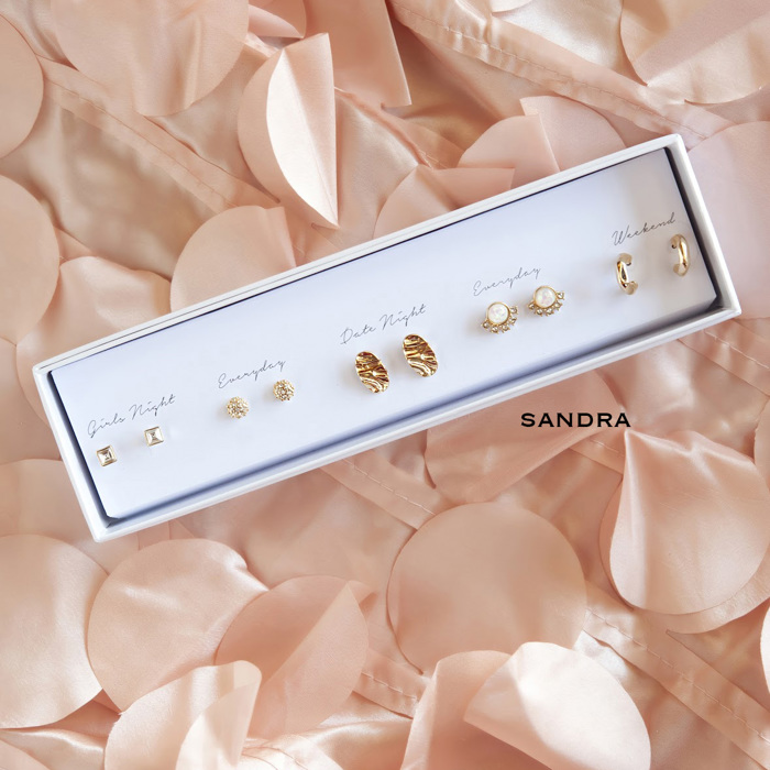 Boxed Stud Sets | Set of 5 Dainty Stud Earrings