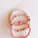 Hot Pink Pickleball Bracelet | Pickleball Friendship Bracelet | Beaded Pickleball Bracelet 3 pc Set | Pickleball Gift