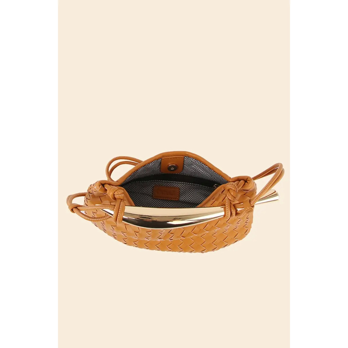 Brandi Woven Sardine Crossbody Bag