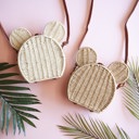  Rattan Mouse Shoulder Bag 