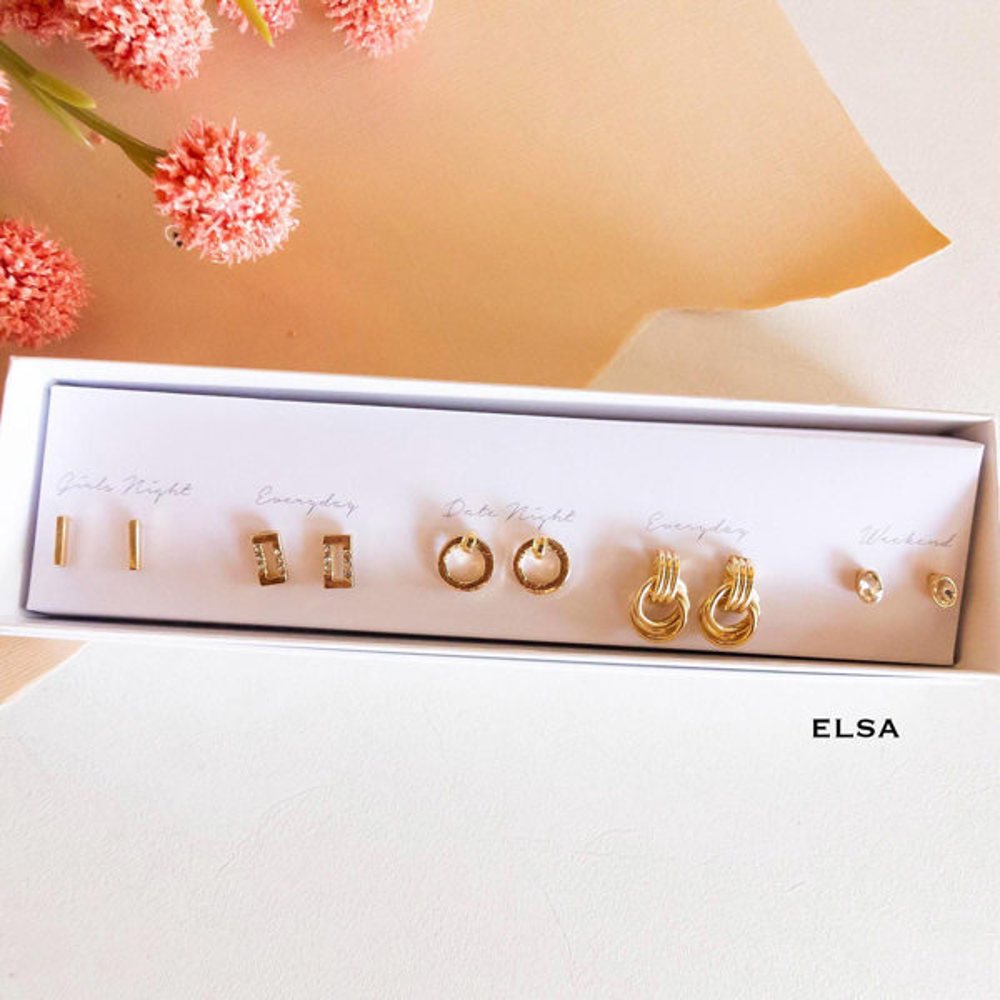 Boxed Stud Earrings Sets | Dainty Earrings Sets | Gift Ready Holiday Earring Sets