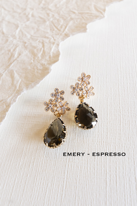 Espresso Gemstone Earrings Collection