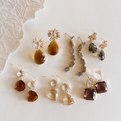 Espresso Gemstone Earrings Collection