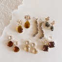  Espresso Gemstone Earrings Collection