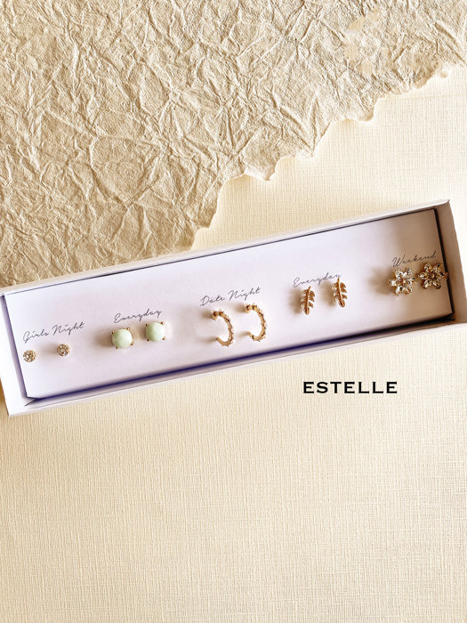 Boxed Stud Earrings Set | Gift Ready Dainty Stud Earrings