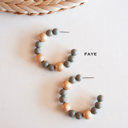  Beaded Hoops | Unique Wood and Crystal Earrings