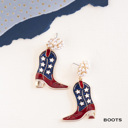  Patriotic 4th of July Party Earrings | Red White and Blue Earrings