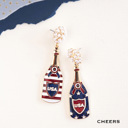  Patriotic 4th of July Party Earrings | Red White and Blue Earrings