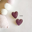 Gina Valentine's Day Earrings | Heart Jewelry | Galentine's Gift 