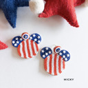  Patriotic 4th of July Party Earrings | Red White and Blue Earrings