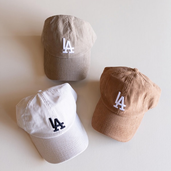 Corduroy LA Baseball Cap | Earth Tone Dodgers Ball Hat