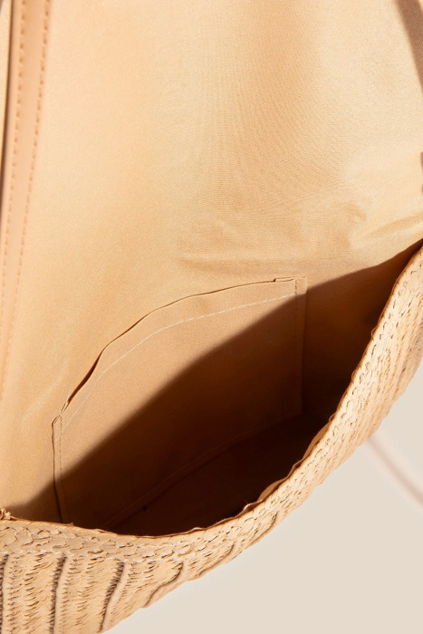 Kensey Rattan Envelope Clutch Bag