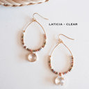  Beaded Hoops | Unique Wood and Crystal Earrings