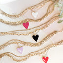  Golden Heartline Necklace | Layered Chain Valentine's Day Necklace