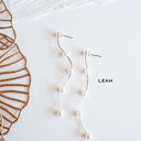  Pearl Earrings | Modern Pearl and Gold Hoops With Crystals | White Earrings