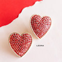  Valentines Day Earrings | Heart Jewelry | Galentines Gift | Sparkly Romantic Studs | Lover Era