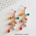  Sparkly Christmas Earrings | Vintage Vibe Holiday Earrings | Christmas Tree Jewelry